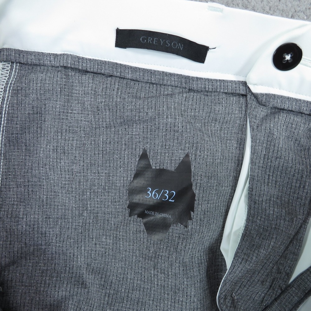 Greyson Golf Pants Mens 36x29 Mint Montauk Trouser Performance Flex Tapered Wolf - Picture 7 of 13